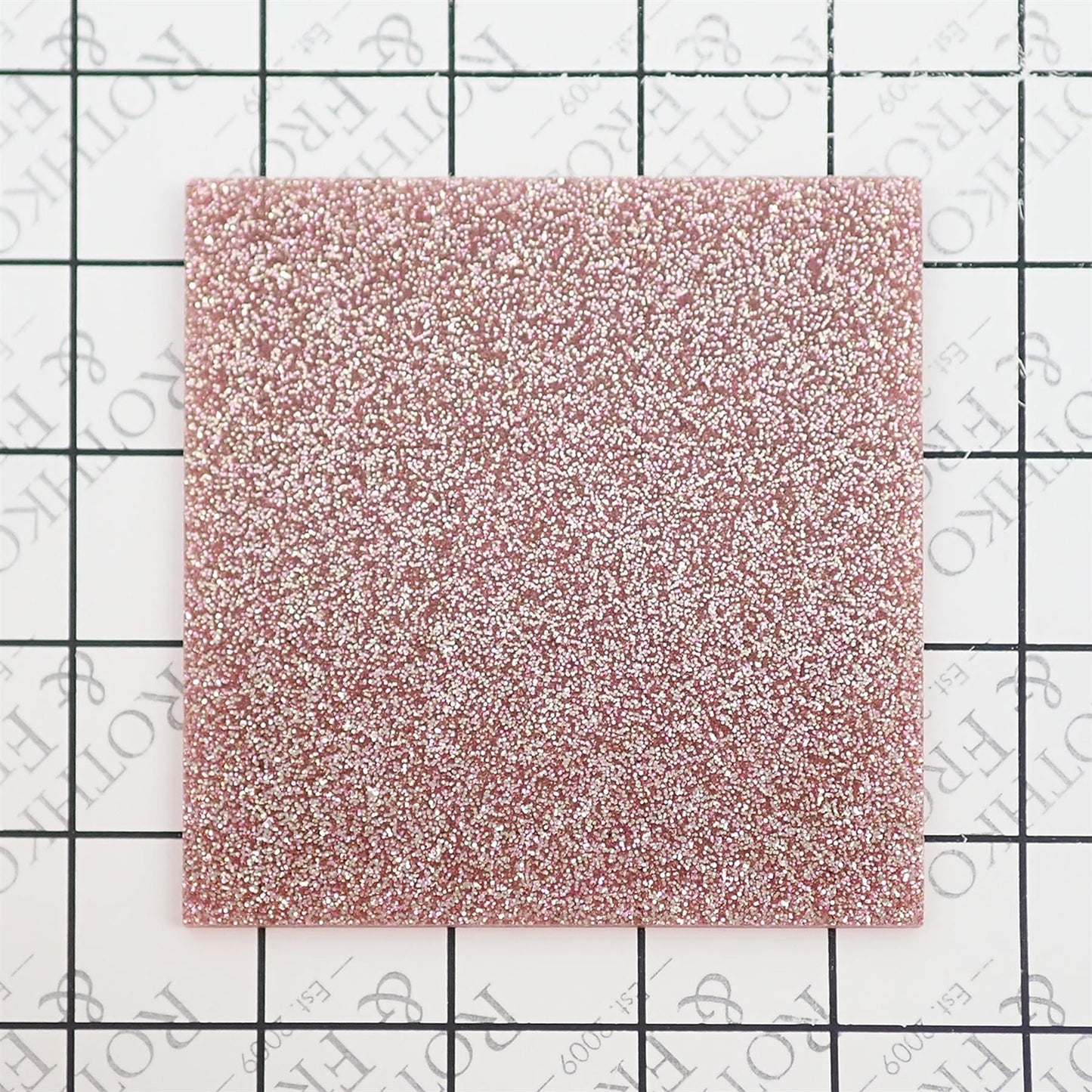 Incudo Rose Gold 2-Sided Glitter Acrylic Sheet - Sample
