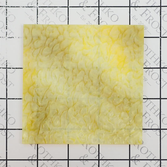 Incudo Yellow Lava Pearl Acrylic Sheet - 98x98x3mm (Sample)