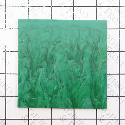 Incudo Green Pearl Acrylic Sheet - 300x200x3mm (11.8x7.87x0.12")