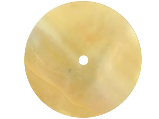 Incudo Gold Mother of Pearl Blank Watch Dial with 2mm Centre Hole - 28.5x28.5x0.45mm (1.1x1.12x0.02")