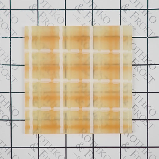 Incudo Beige Tartan Acrylic Sheet - 600x400x3mm