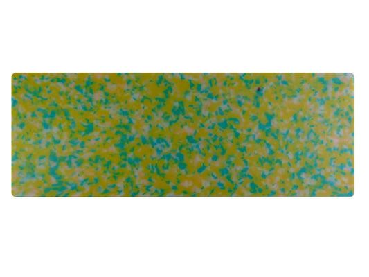 Incudo Yellow Calico Cellulose Acetate Sheet - 465x165x4mm (18.3x6.5x0.16")