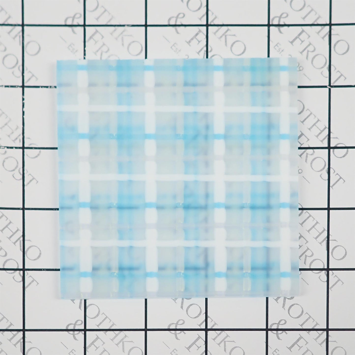 Incudo Blue Tartan Acrylic Sheet - 300x250x3mm
