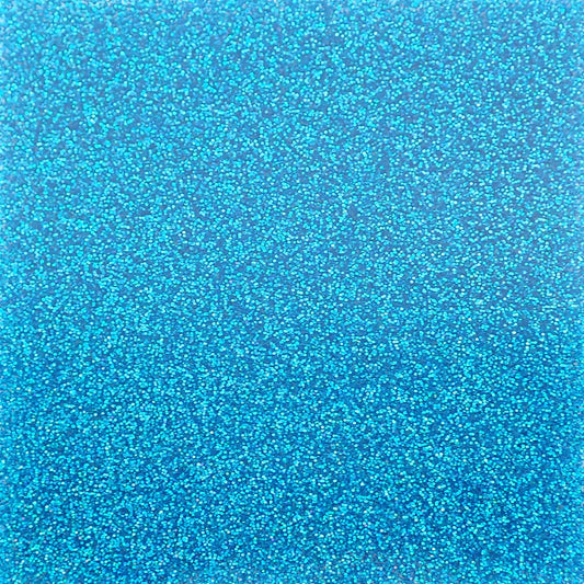 Incudo Cyan Blue 2-Sided Holographic Glitter Acrylic Sheet - 400x300x3mm (15.7x11.81x0.12")