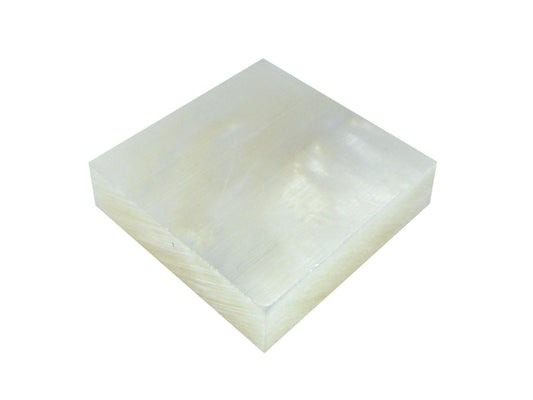 Incudo White Mother of Pearl Inlay Blank - 20x20x5mm (0.79x0.79x0.2")