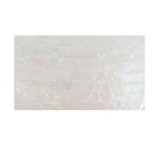 Lumea White Mother of Pearl Flexible Self-Adhesive Shell Veneer - 230x130x0.3mm