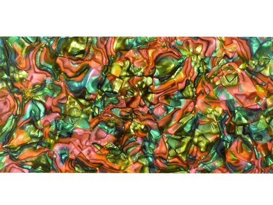 Incudo Rainbow Pearloid Celluloid Sheet - 195x95x1.5mm (7.7x3.74x0.06")