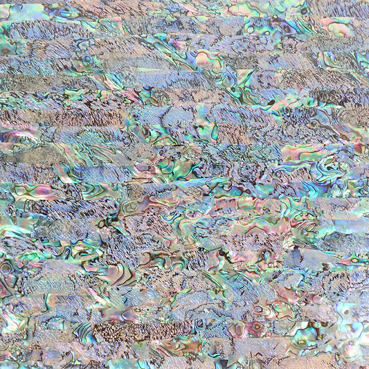 Lumea Opal Paua Abalone Varnished Laminate Shell Veneer - 200x200x0.3mm