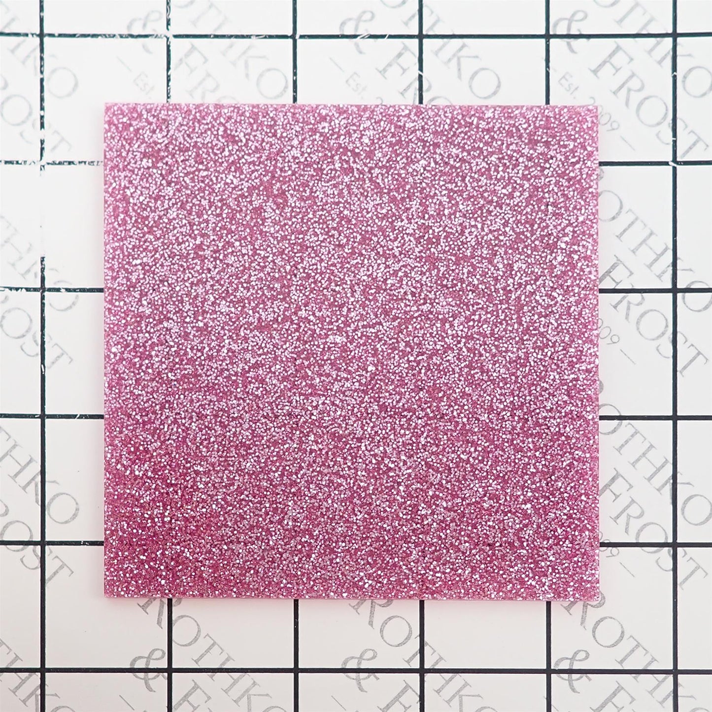 Incudo Pink Glitter Acrylic Sheet - 300x250x3mm