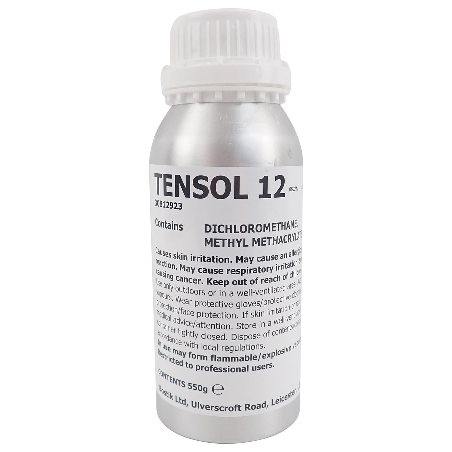 Bostik Ltd TENSOL 12 Evo-Plas Solvent Based Acrylic Cement 550g