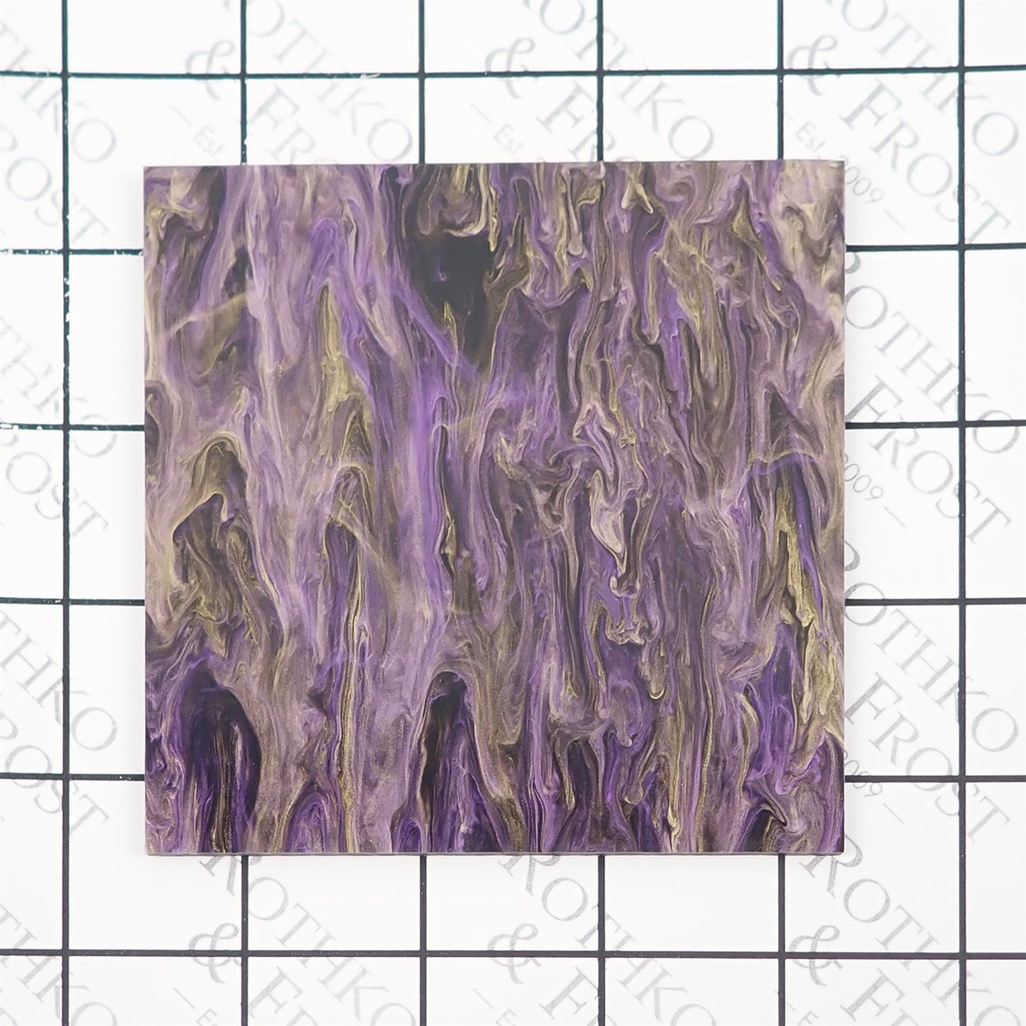 Incudo Golden Violet Smoky Acrylic Sheet - 300x200x3mm (11.8x7.87x0.12")