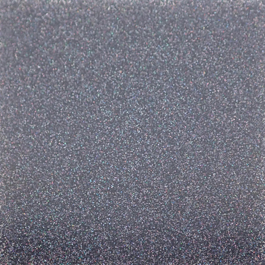 Incudo Black 2-Sided Holographic Glitter Acrylic Sheet - 98x98x3mm (3.9x3.86x0.12"), Sample