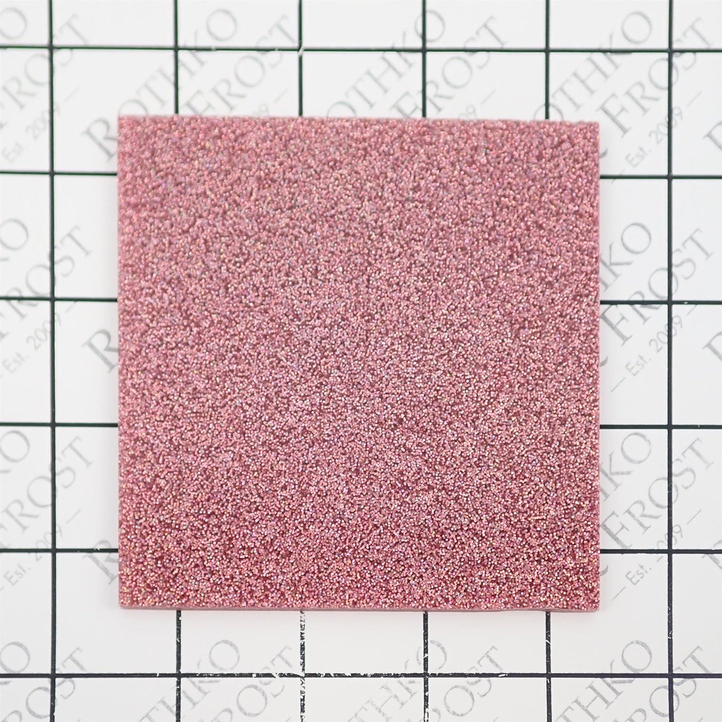 Incudo Golden Pink 2-Sided Holographic Glitter Acrylic Sheet - 400x300x3mm (15.7x11.81x0.12")