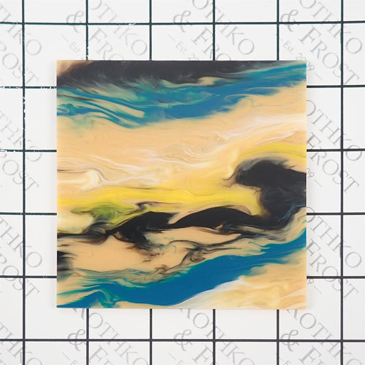 Incudo Mixed Yellow Smoky Acrylic Sheet - 1000x600x3mm