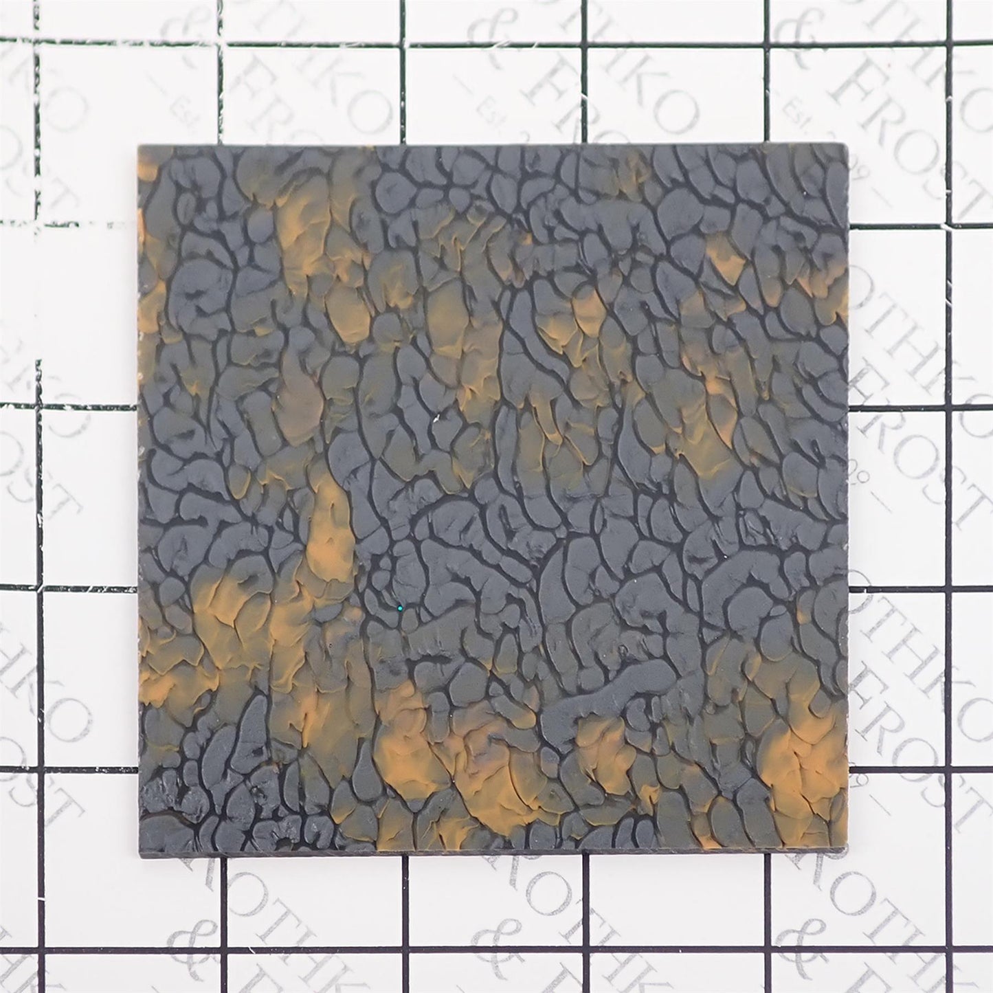 Incudo Black Copper Lava Pearl Acrylic Sheet - 98x98x3mm (Sample)