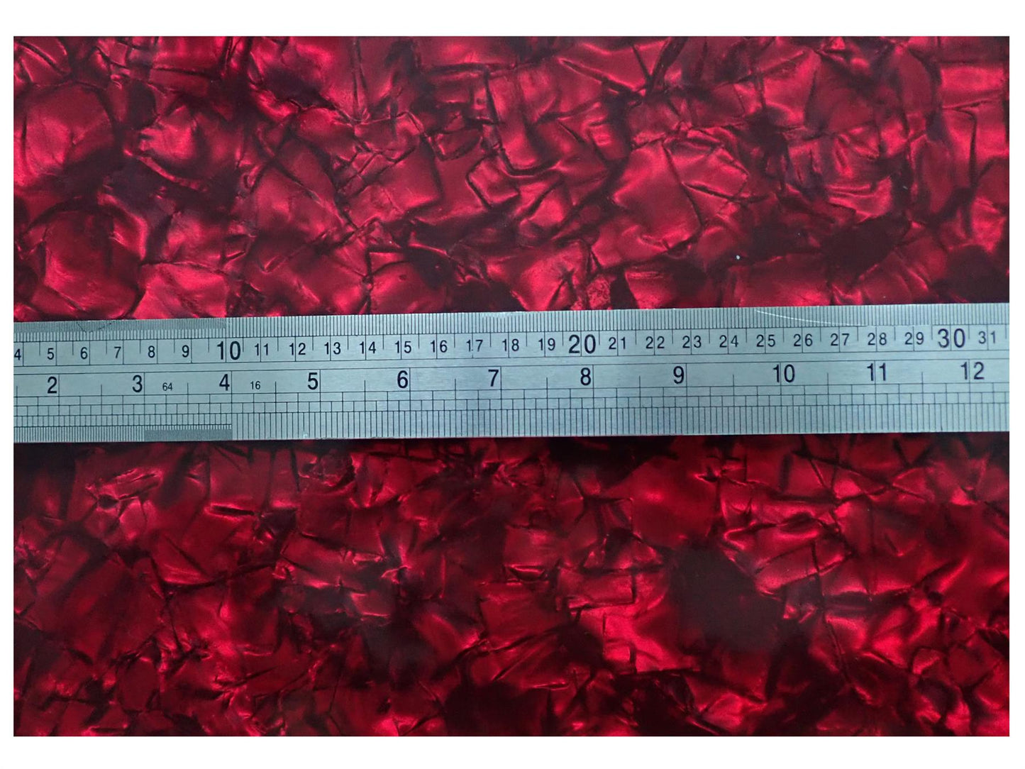 Incudo Red Large Pearloid Celluloid Drum Wrap - 1600x700x0.5mm