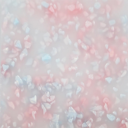 Incudo Baby Pink Crystal Acrylic Sheet - 500x300x3mm