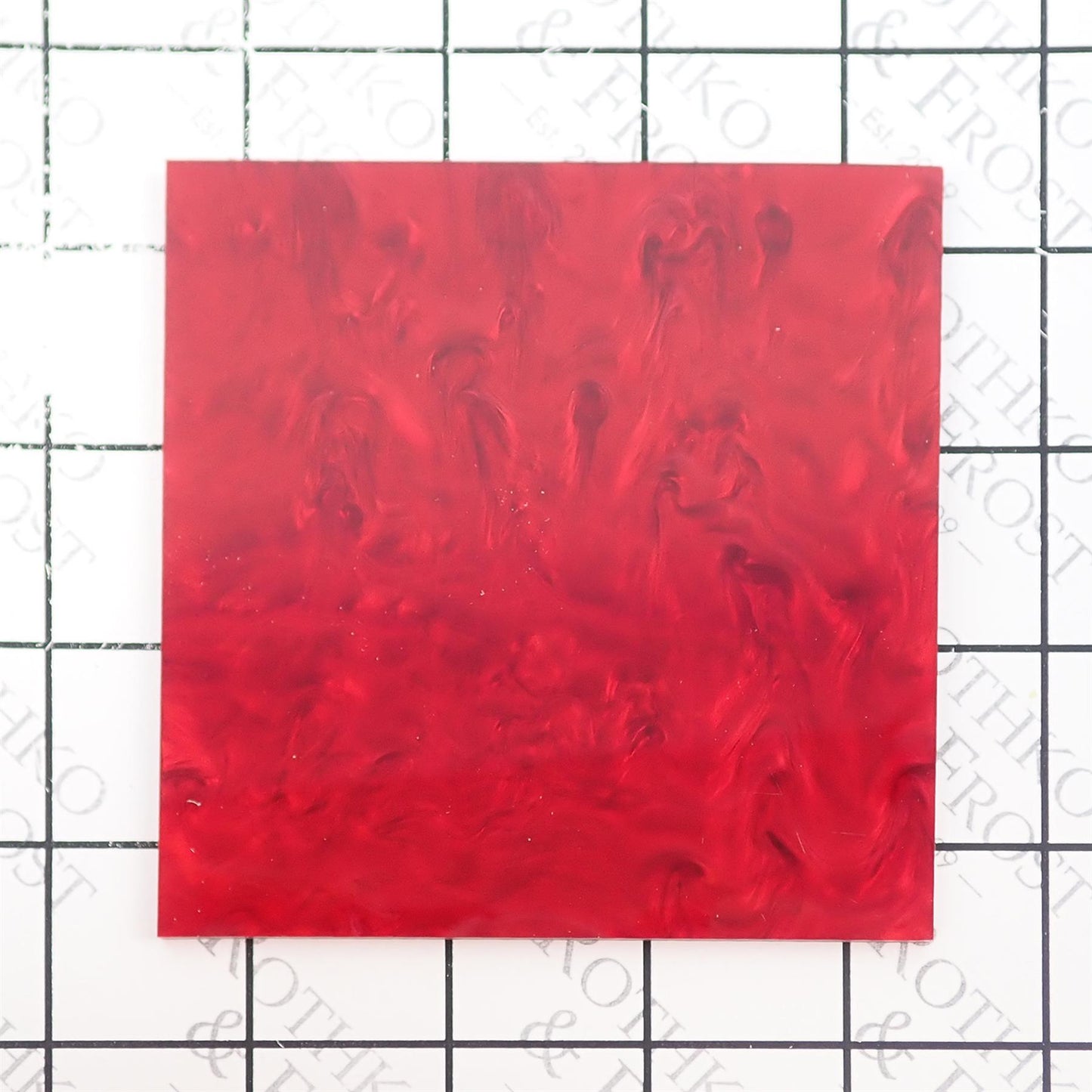 Incudo Red Pearl Acrylic Sheet - 300x200x3mm (11.8x7.87x0.12")