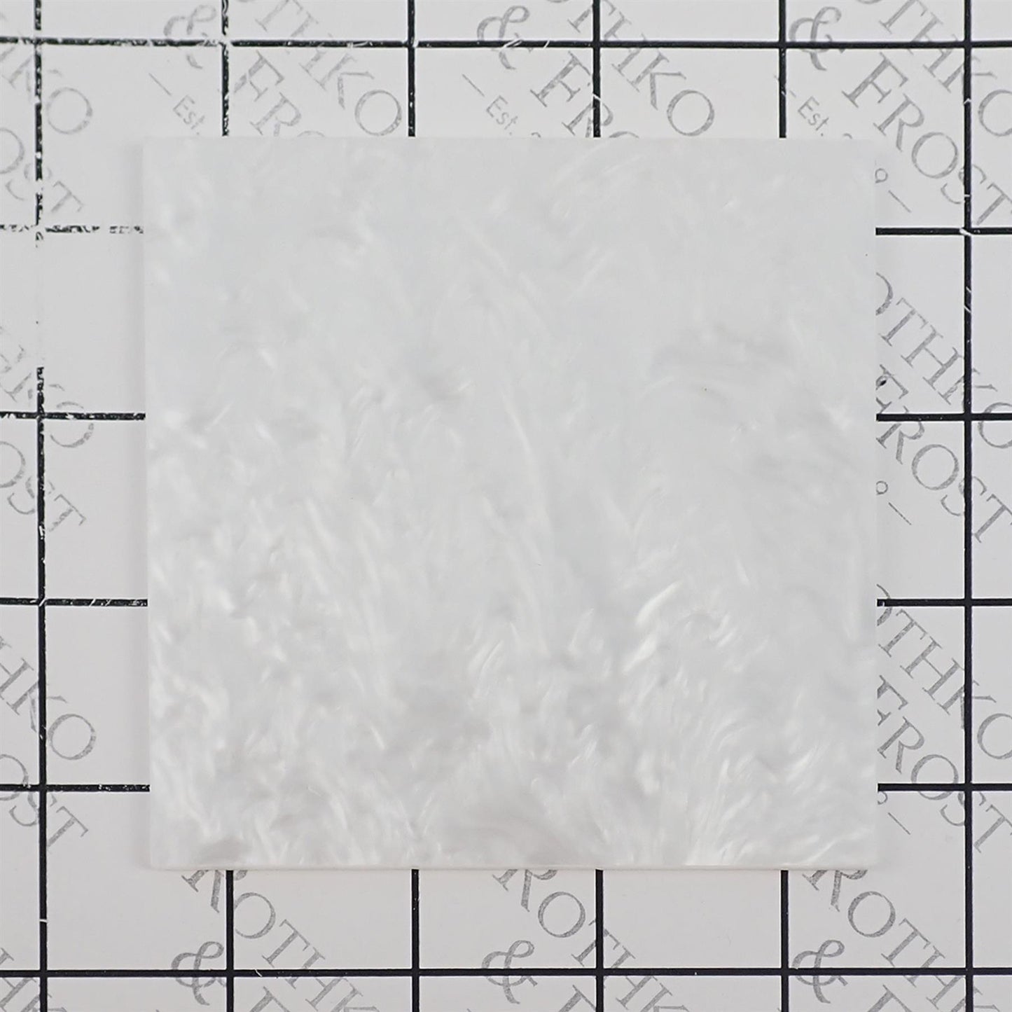 Incudo White Pearl Acrylic Sheet - 300x200x3mm (11.8x7.87x0.12")