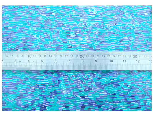 Incudo Green and Purple Confetti Celluloid Drum Wrap - 1600x700x0.5mm