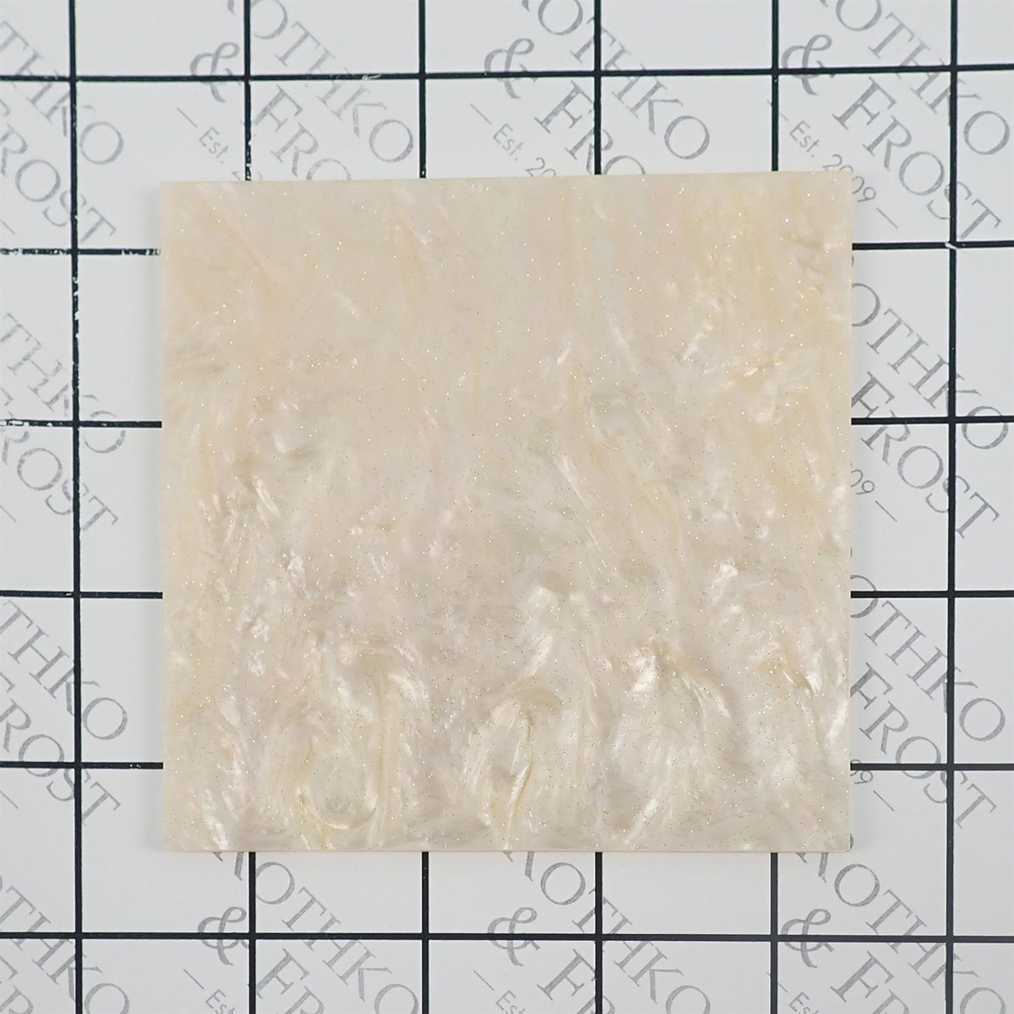 Incudo Beige Glittering Pearl Acrylic Sheet - 500x300x3mm