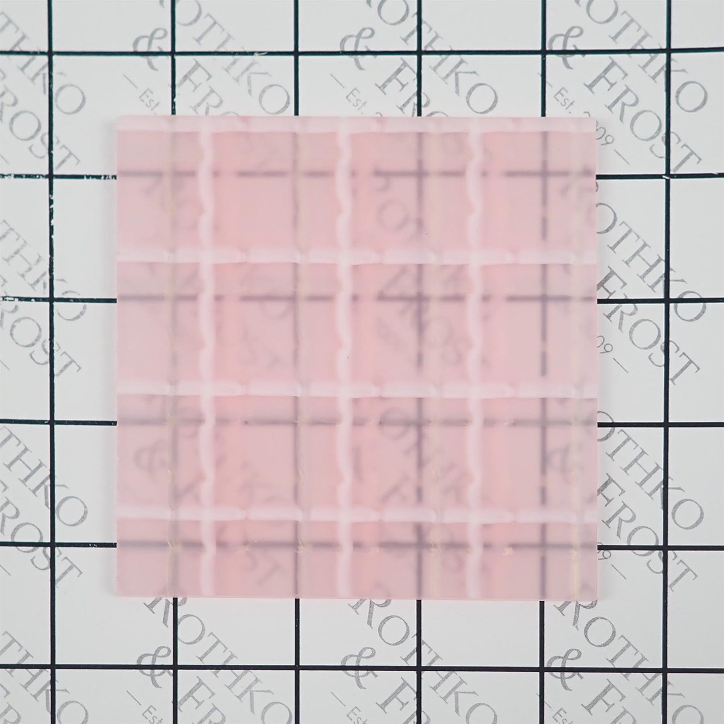 Incudo Pink Tartan Acrylic Sheet - 250x150x3mm