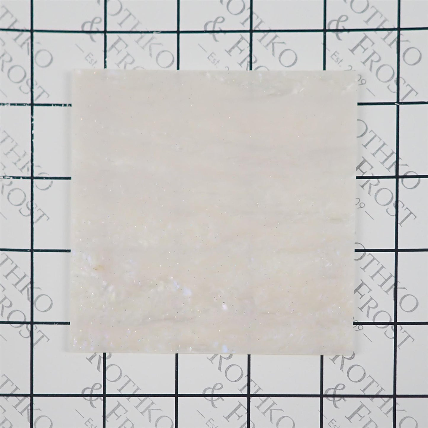 Incudo White Glittering Smoky Acrylic Sheet - 1000x600x3mm (39.4x23.62x0.12")
