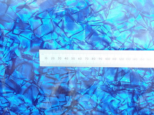 Incudo Blue Large Pearloid Celluloid Veneer / Wrap - 1600x700x0.17mm (63x27.56x0.007")