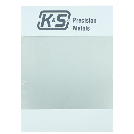 K&S Metals 6512 Tin Coated Steel Punch Metal Sheet (8x10") .013"