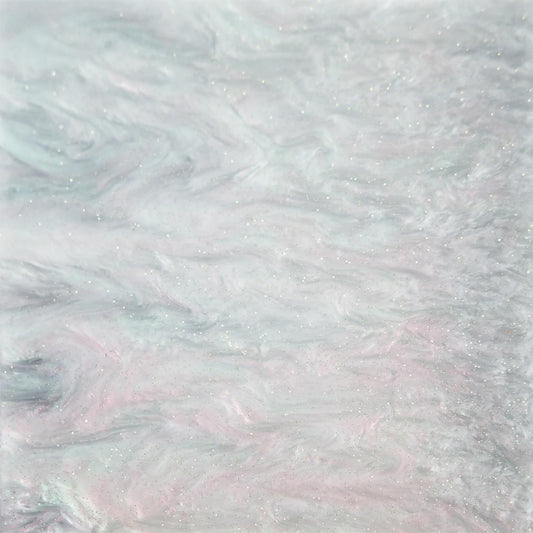 Incudo Jade Green Glittering Pearl Acrylic Sheet - 300x200x3mm (11.8x7.87x0.12")