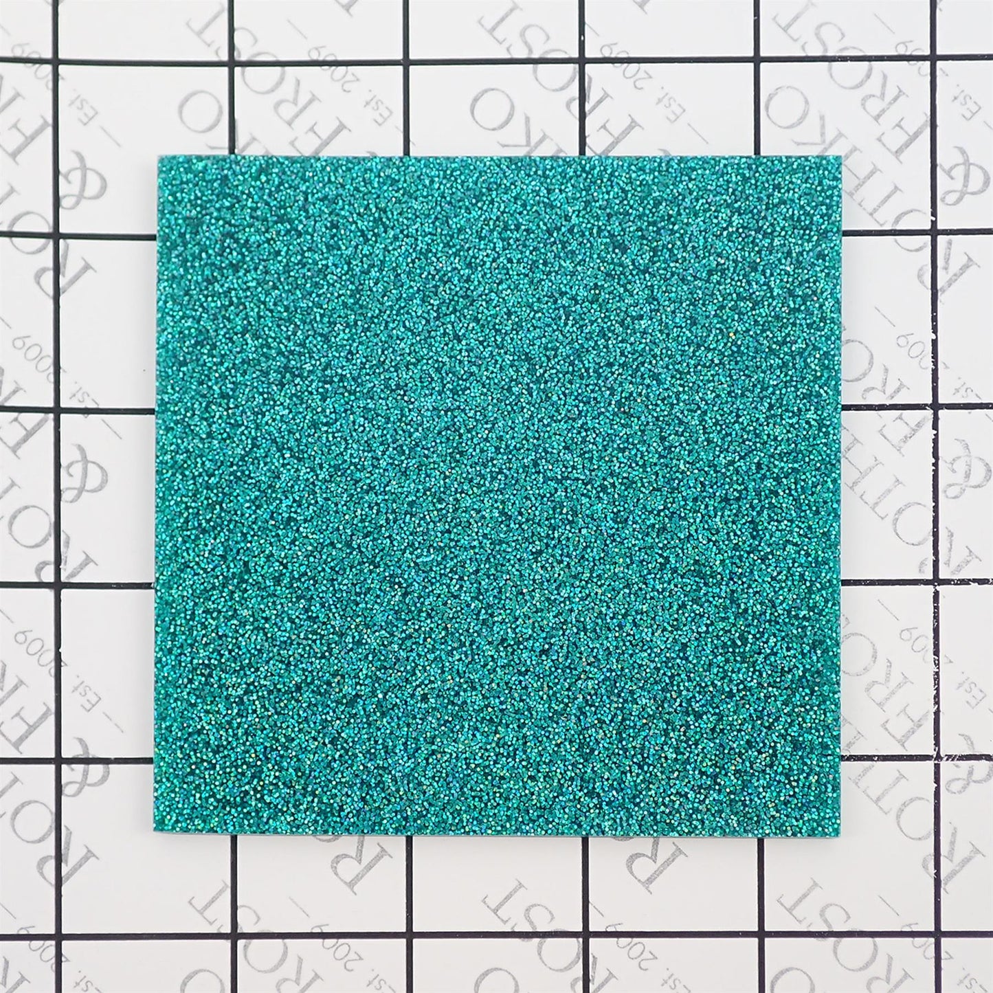 Incudo Emerald Green Holographic Glitter Acrylic Sheet - 150x125x3mm