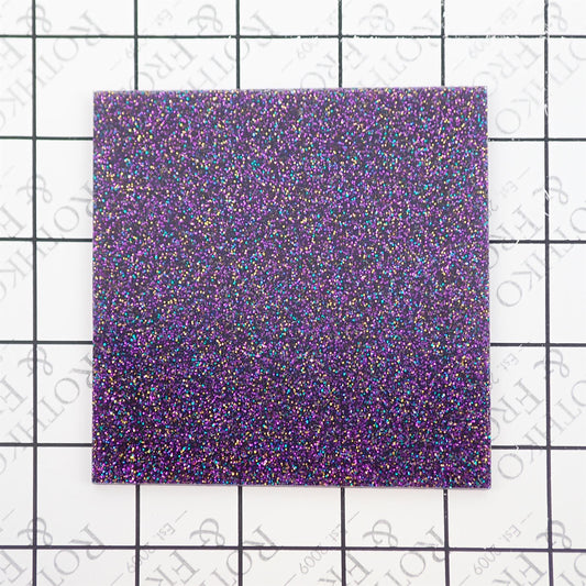 Incudo Purple Holographic Glitter Acrylic Sheet - 300x250x3mm