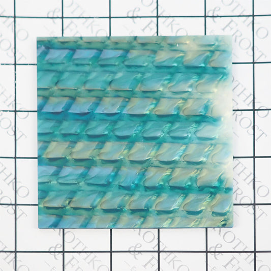 Incudo Green Snakeskin Acrylic Sheet - 300x250x3mm