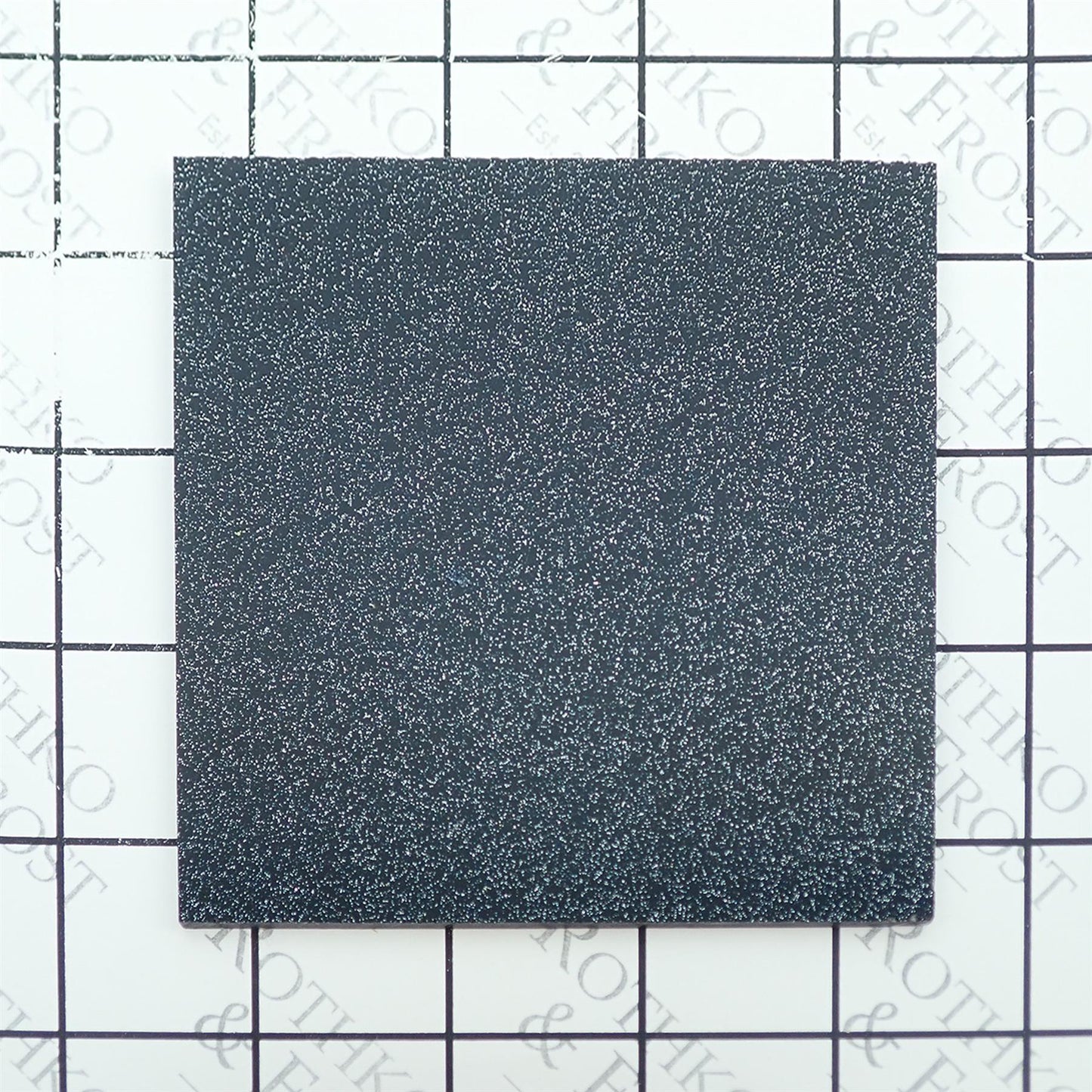 Incudo Black Glitter Acrylic Sheet - 150x125x3mm