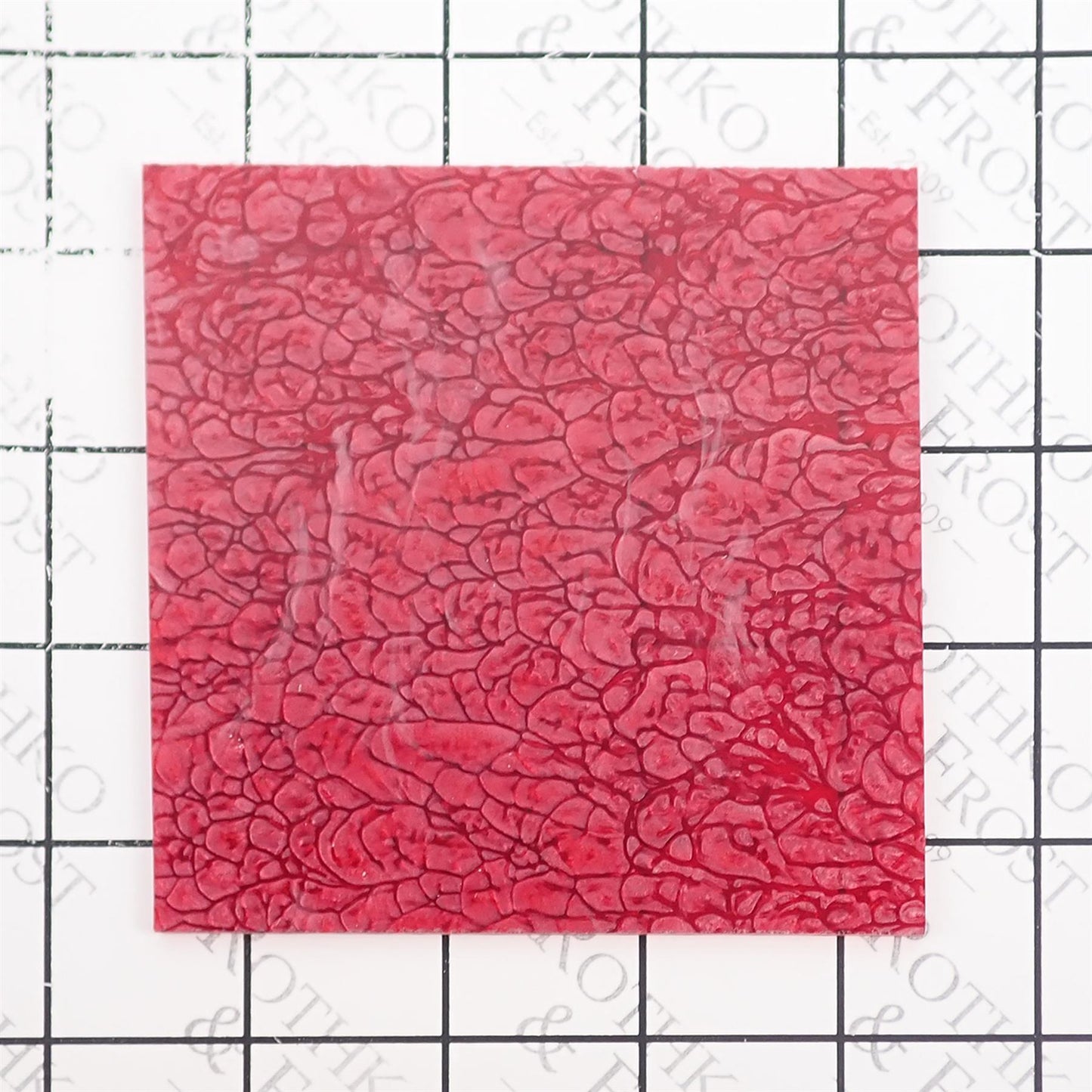 Incudo Red Lava Pearl Acrylic Sheet - Sample