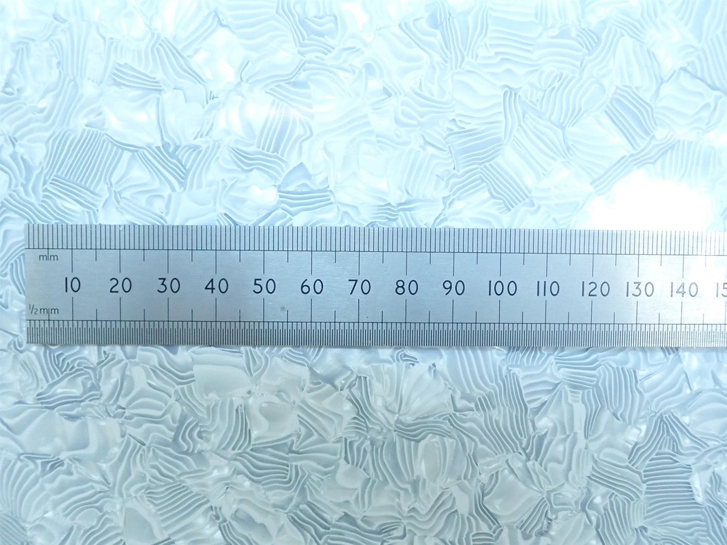 Incudo White Large Pearloid Celluloid Veneer / Wrap - 1600x700x0.17mm (63x27.56x0.007")