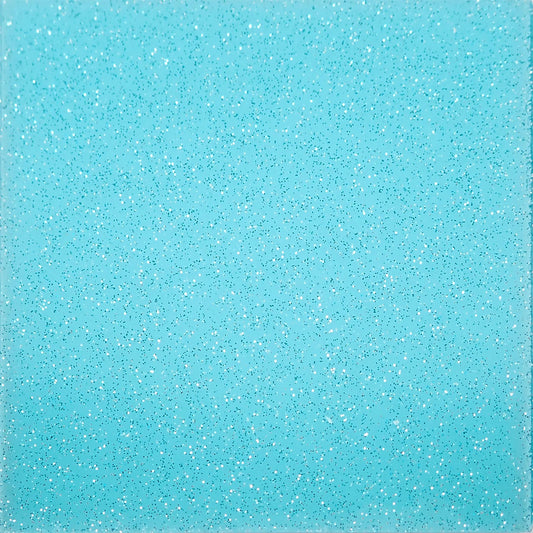 Incudo Blue Transparent Glitter Acrylic Sheet - 150x125x3mm