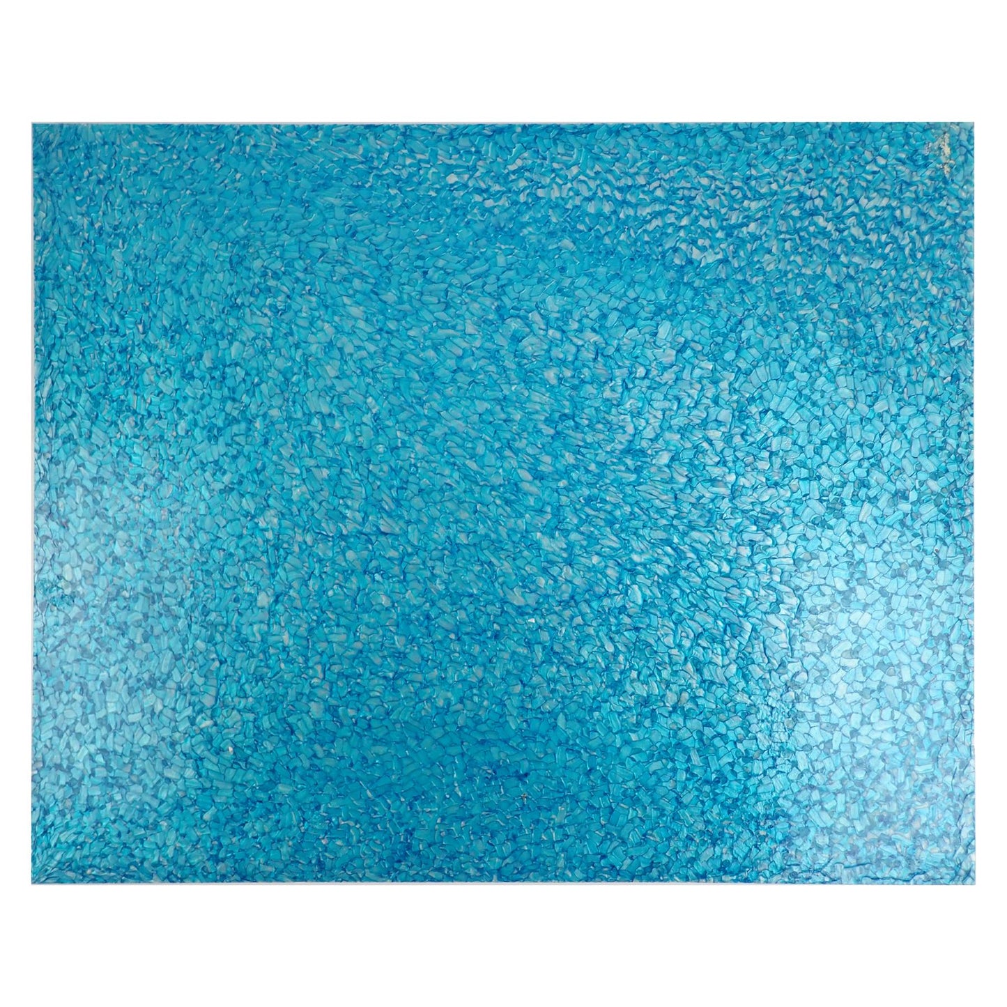 Incudo Cyan Blue Crackle Casein (Galalith) Sheet - 500x400x6mm
