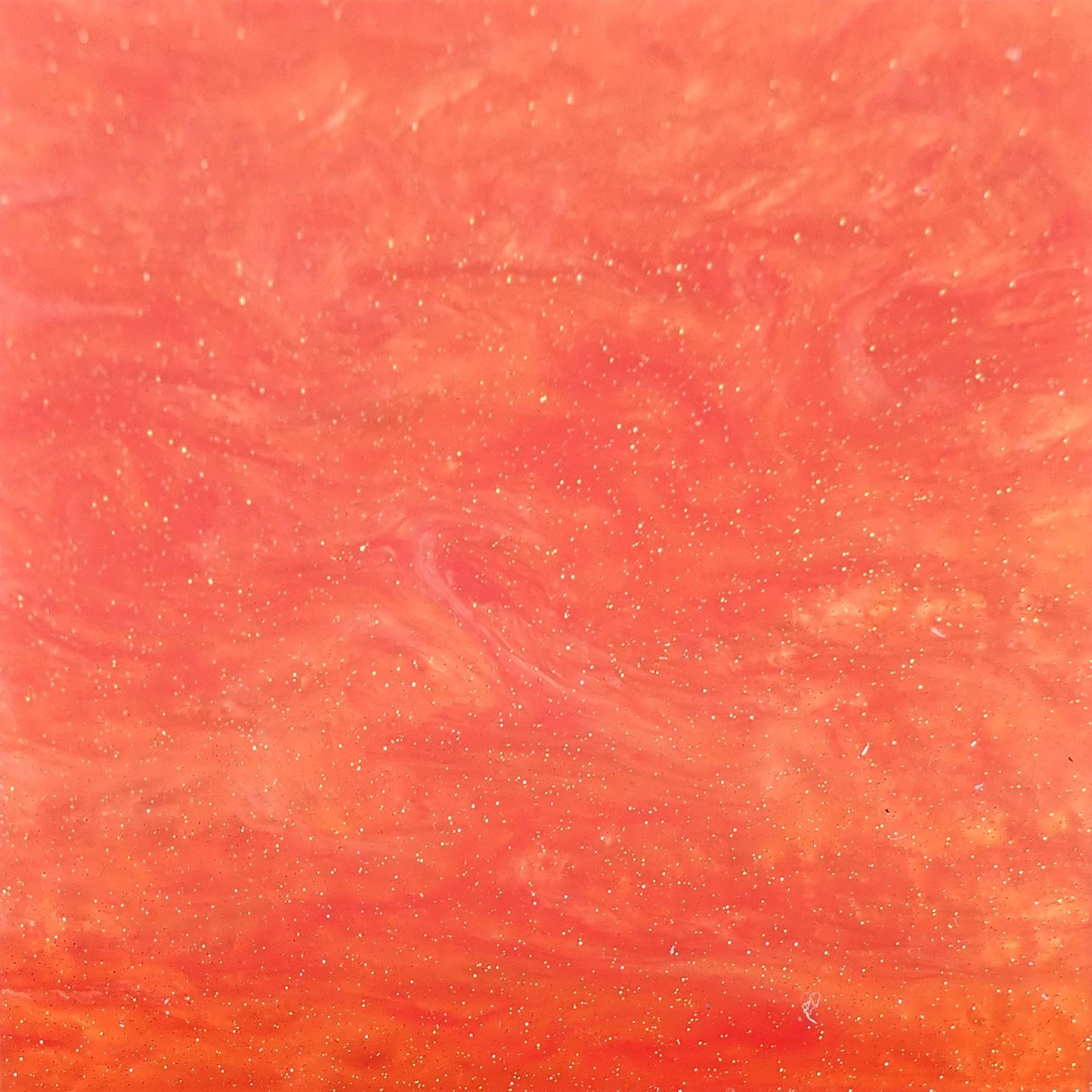 Incudo Orange Glittering Smoky Acrylic Sheet - 300x250x3mm