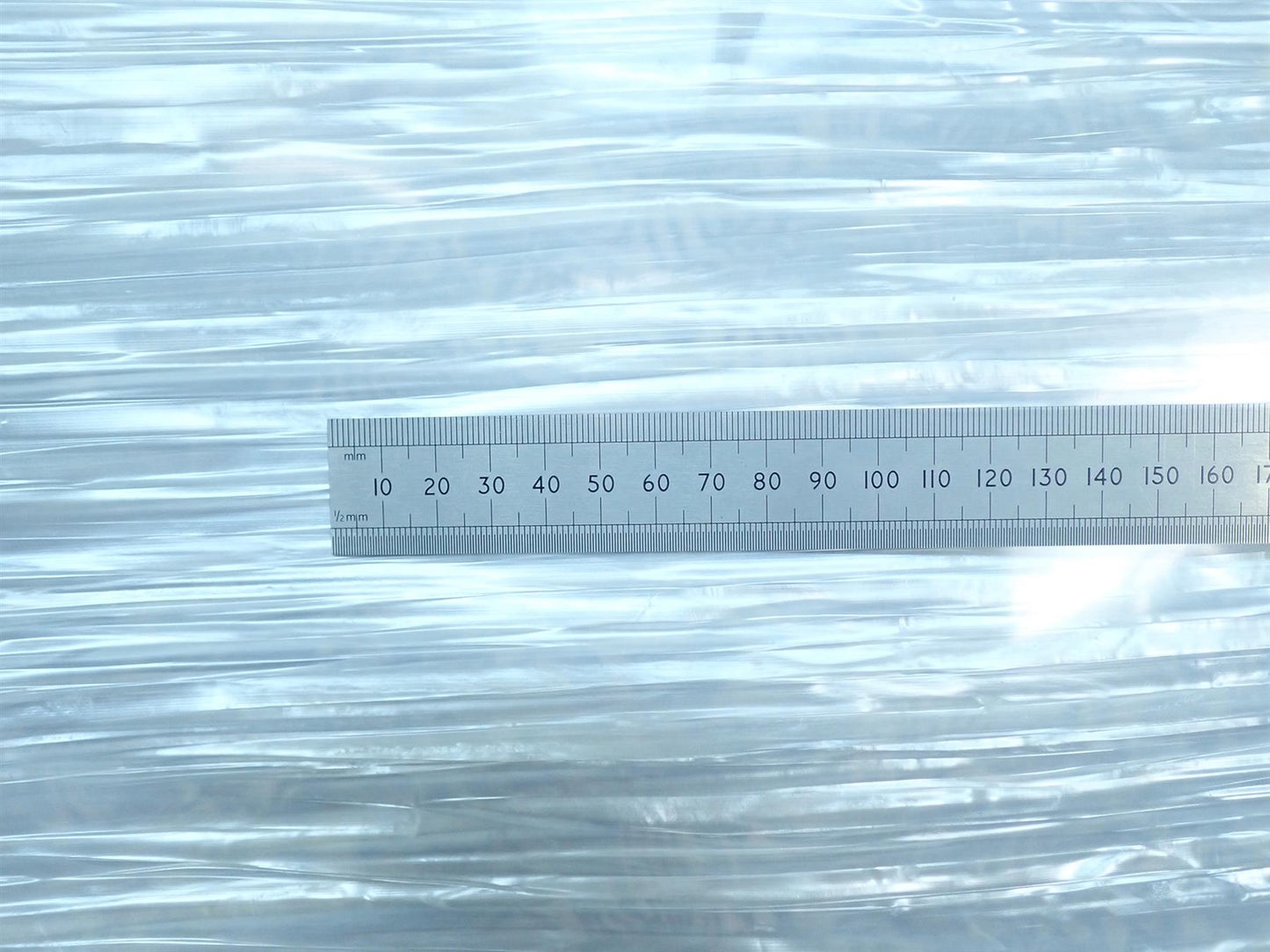 Incudo White Striped Pearl Celluloid Veneer / Wrap - 1600x700x0.17mm (63x27.56x0.007")