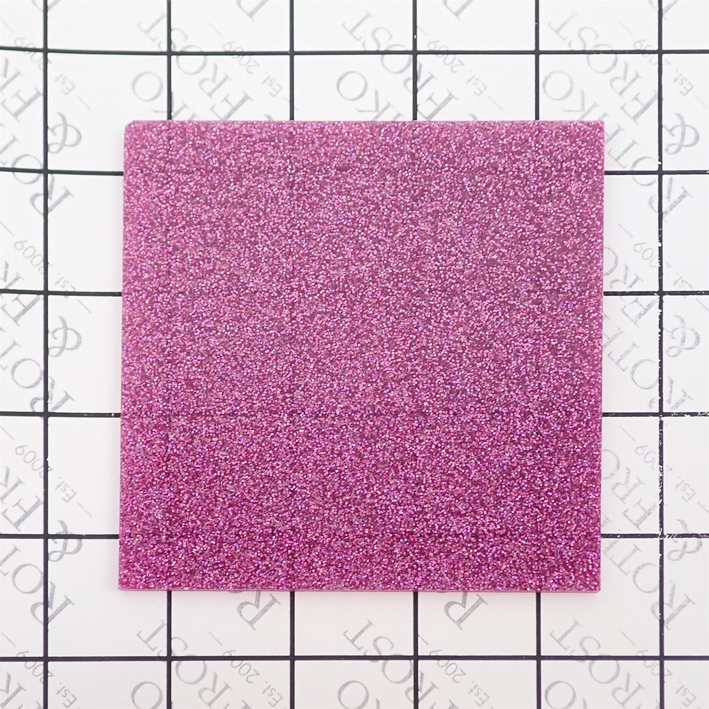 Incudo Mauve Purple Holographic Glitter Acrylic Sheet - 150x125x3mm