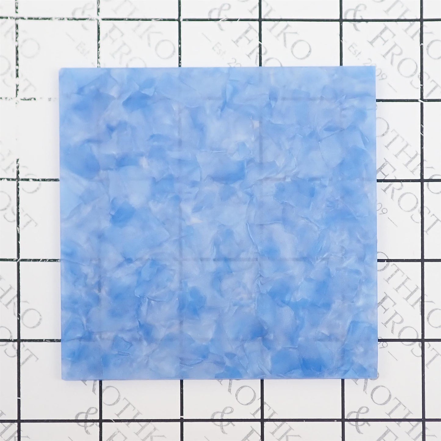 Incudo Steel Blue Pearloid Acrylic Sheet - 300x200x3mm (11.8x7.87x0.12")