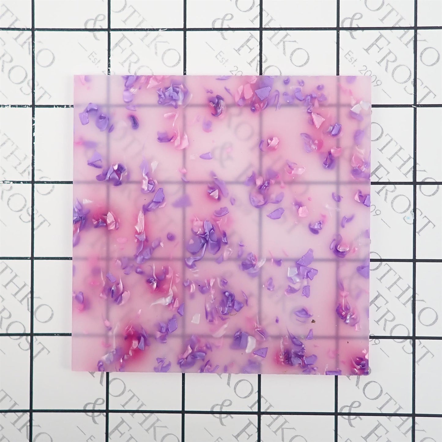 Incudo Mauve Purple Crystal Acrylic Sheet - 300x200x3mm (11.8x7.87x0.12")