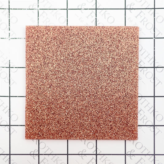 Incudo Copper Glitter Acrylic Sheet - 600x400x3mm