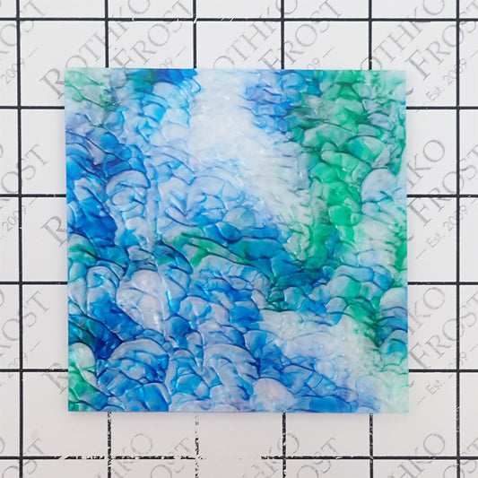 Incudo Green Blue Lava Pearl Acrylic Sheet - 250x150x3mm