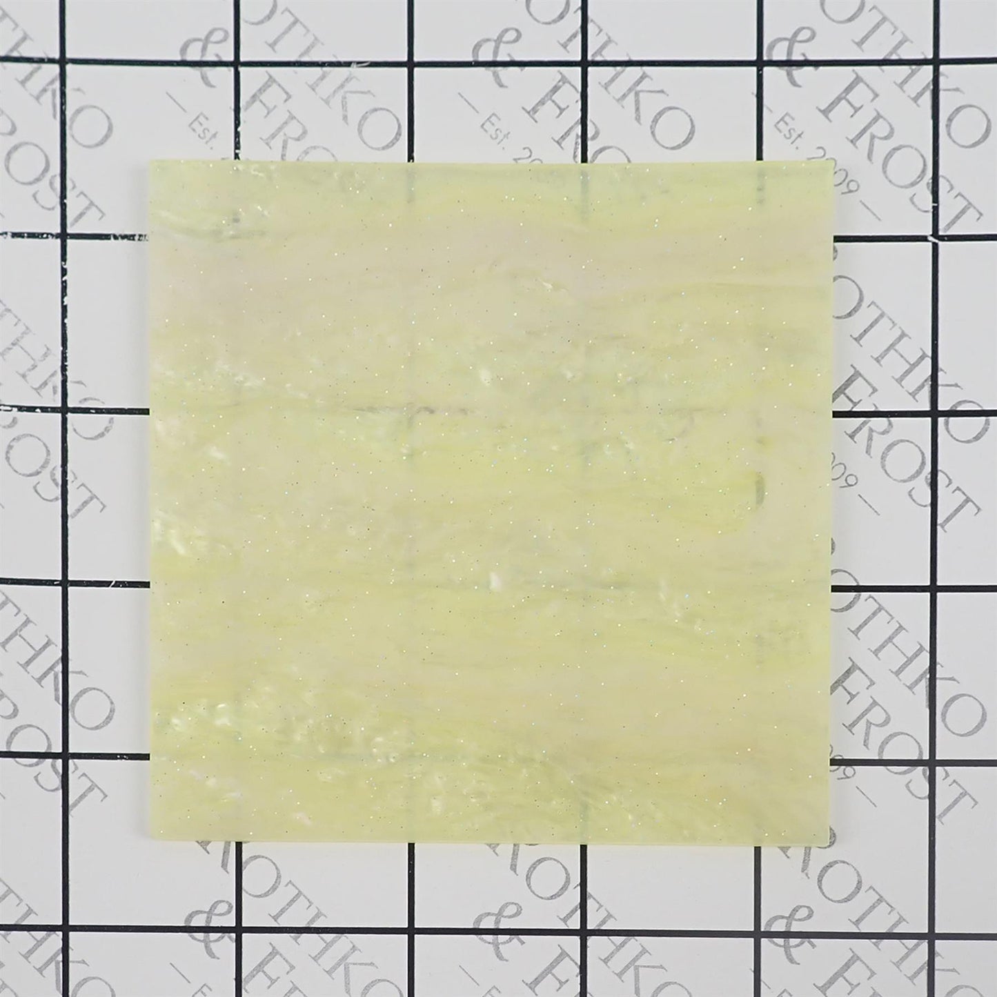 Incudo Yellow Glittering Pearl Acrylic Sheet - 400x300x3mm (15.7x11.81x0.12")