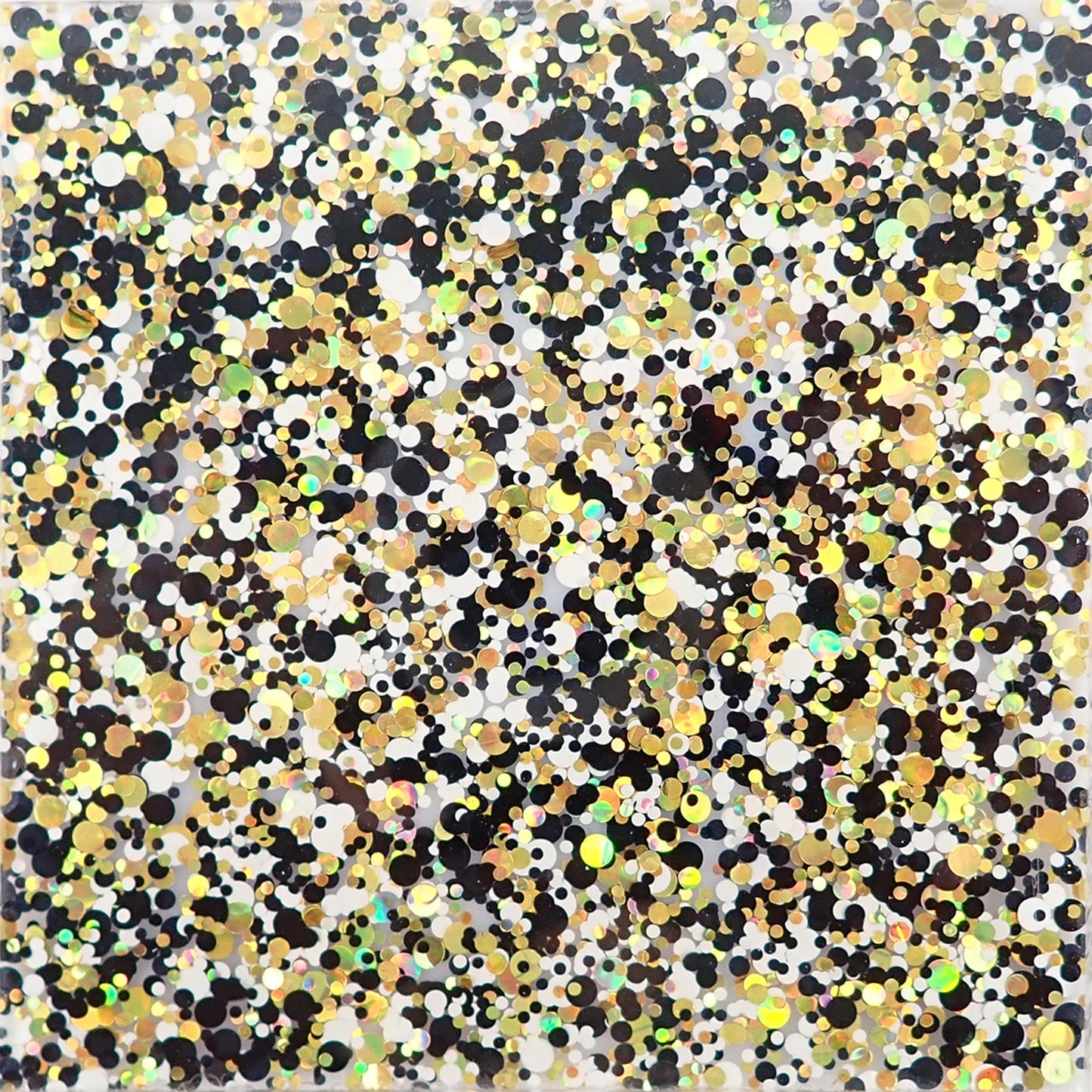 Incudo White 2-Sided Chunky Glitter Acrylic Sheet - 300x200x3mm (11.8x7.87x0.12")