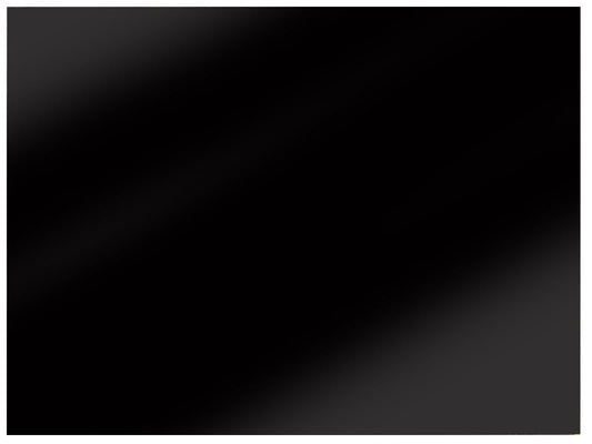 Luthitec Black Plain PVC Sheet - 290x220x0.5mm (11.4x8.66x0.02")