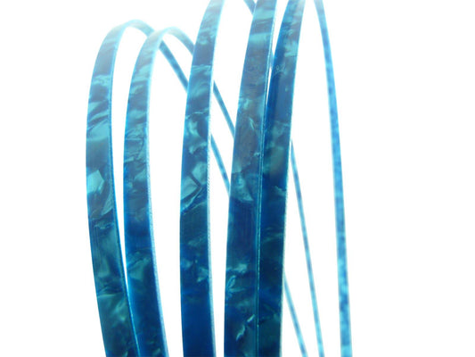 Incudo Cyan Pearloid Celluloid Guitar Binding - 1600x6x1.5mm (63x0.24x0.06")