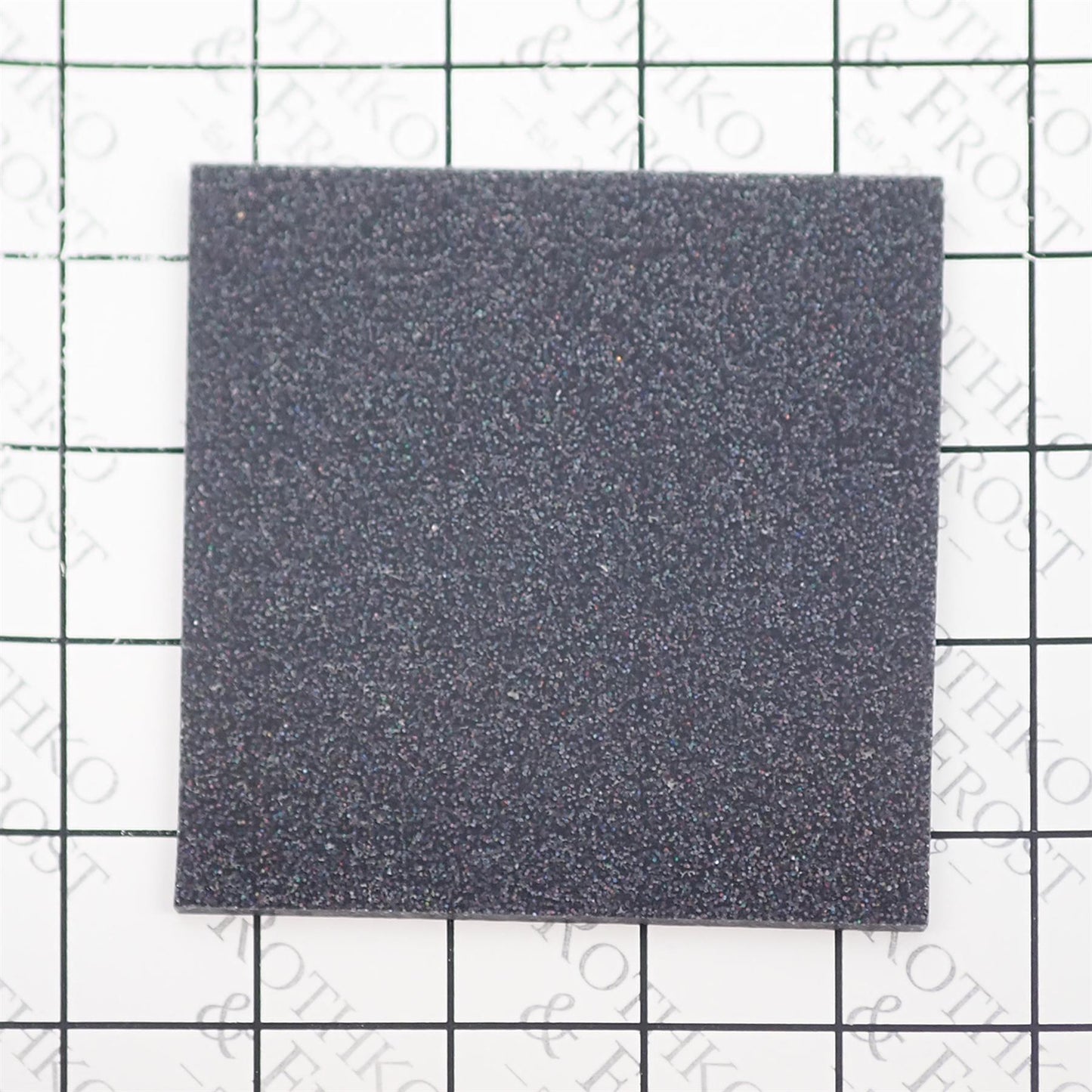 Incudo Black 2-Sided Holographic Glitter Acrylic Sheet - 400x300x3mm (15.7x11.81x0.12")
